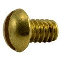 Midwest Fastener #4-40 x 3/16 in Slotted Round Machine Screw, Plain Brass, 60 PK 62171